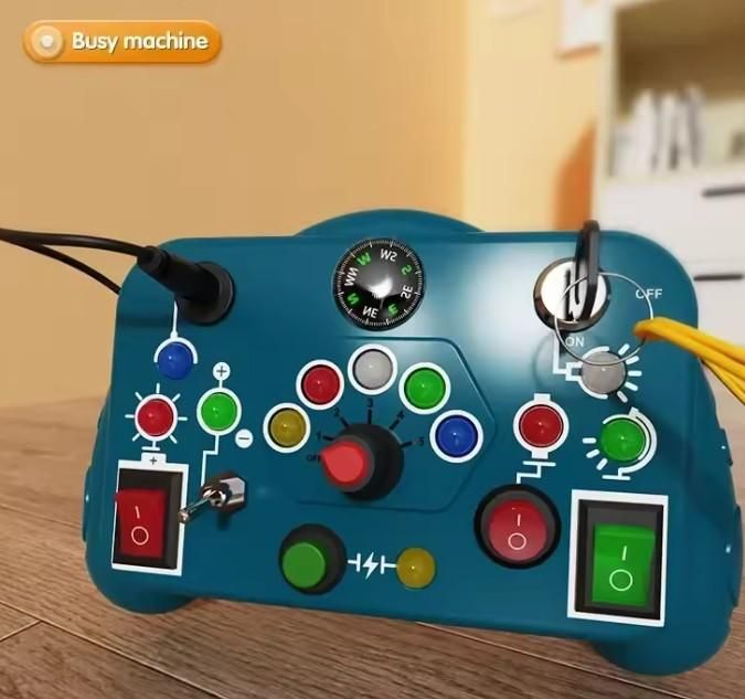 Toddler Busy Board Switch Light Game For Hand-Eye Coordination & Brain Development